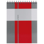 Blok kolegij A6 crte 80L spirala gore mat+lak Linear Marker 4-66